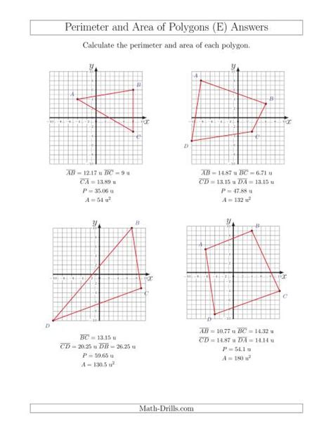 Regents-Polygons in the Coordinate Plane. . Perimeter and area in the coordinate plane worksheet